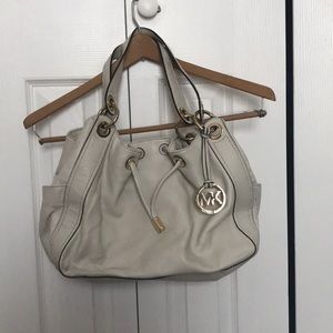 Cream soft leather Michael Kors handbag